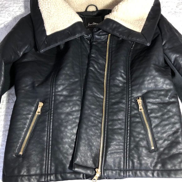 Sam Edelman faux leather fleece collar - Picture 5 of 7